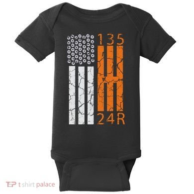 Auto Racing Mechanic Manual USA Flag Baby Bodysuit