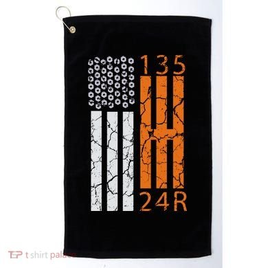 Auto Racing Mechanic Manual USA Flag Golf Towel