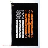 Auto Racing Mechanic Manual USA Flag Golf Towel thumb 0