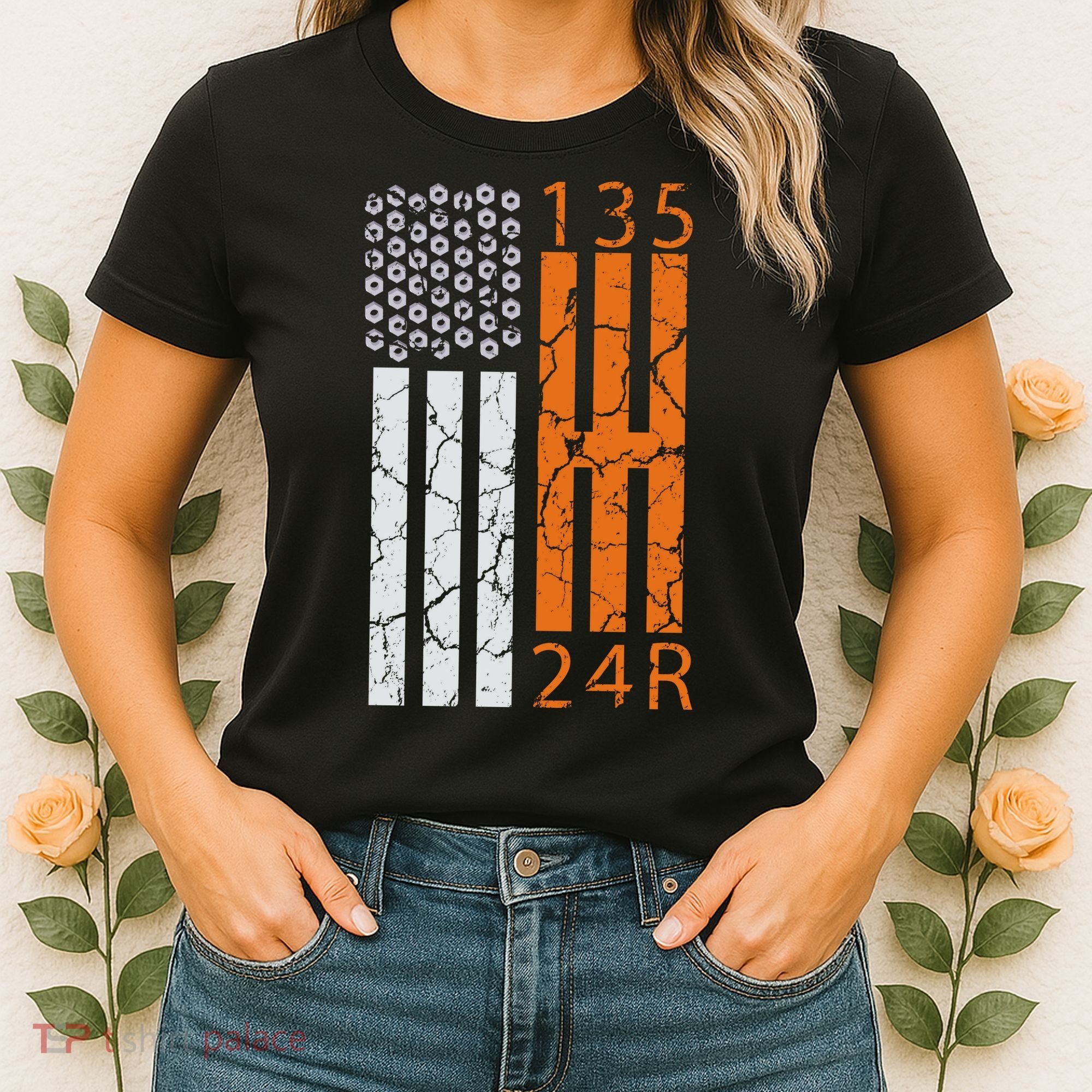 Auto Racing Mechanic Manual USA Flag Women's T-Shirt