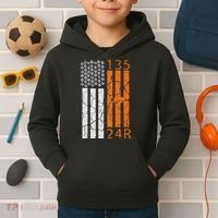 Auto Racing Mechanic Manual USA Flag Kids Hoodie thumb 2