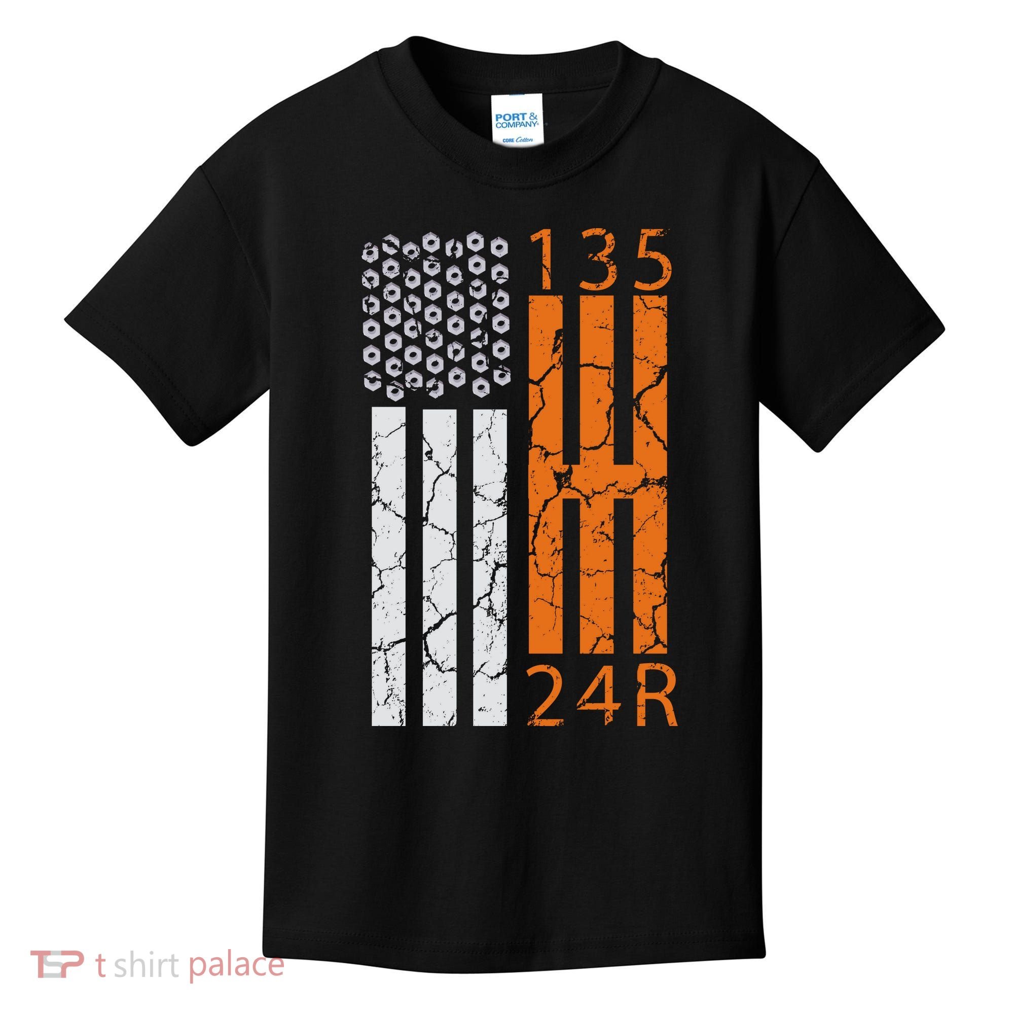 Auto Racing Mechanic Manual USA Flag Kids T-Shirt