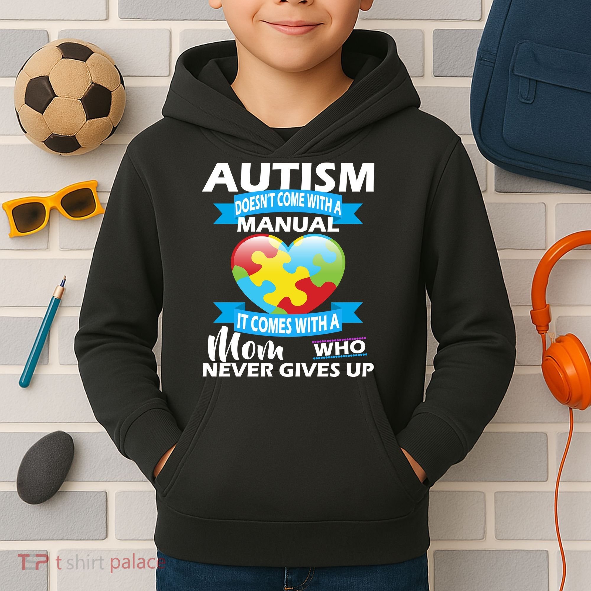 Autsim Doesn't Come With A Manual Kids Hoodie
