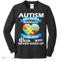 Autsim Doesn't Come With A Manual Kids Long Sleeve Shirt thumb 0