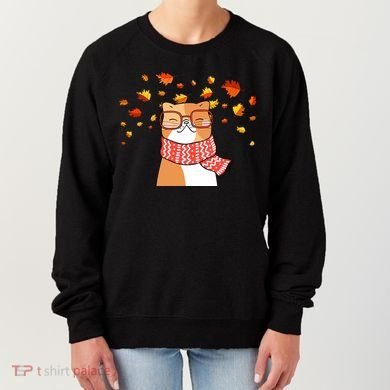 Autumn Cat Fall Season Women's Sweatshirt