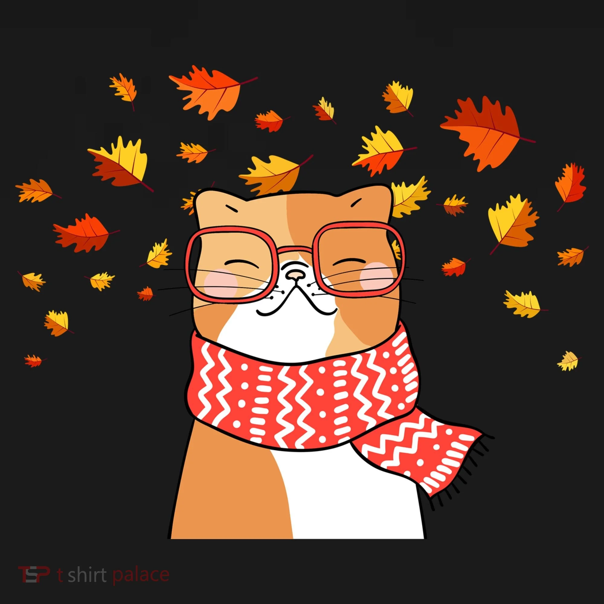 Autumn Cat Fall Season Doggie Tank