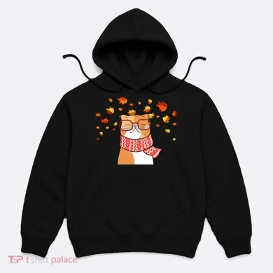 Autumn Cat Fall Season Hoodie
