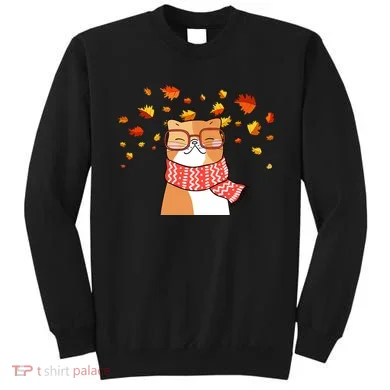 Autumn Cat Fall Season Sweatshirt