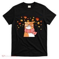 Autumn Cat Fall Season T-Shirt thumb 0