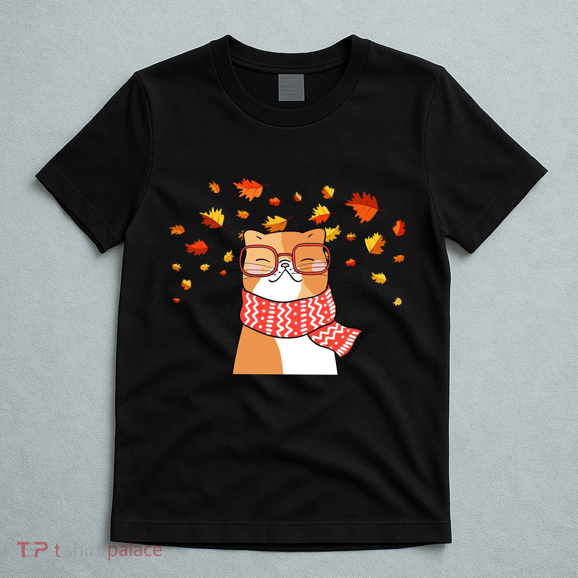 Autumn Cat Fall Season T-Shirt