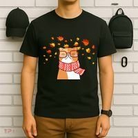Autumn Cat Fall Season T-Shirt thumb 6