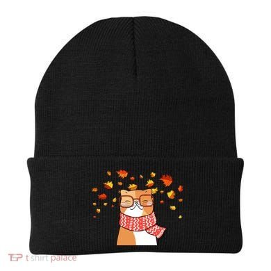 Autumn Cat Fall Season Beanie