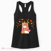 Autumn Cat Fall Season Women's Tank Top thumb 0