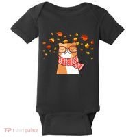 Autumn Cat Fall Season Baby Bodysuit thumb 0