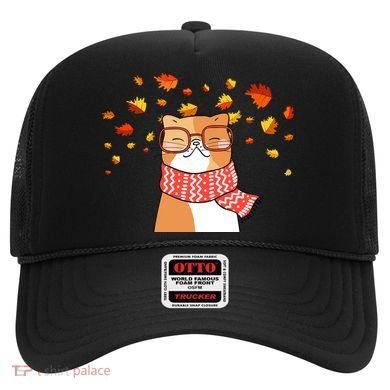 Autumn Cat Fall Season Hat
