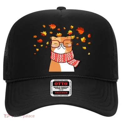 Autumn Cat Fall Season Hat