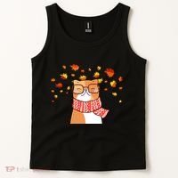 Autumn Cat Fall Season Tank Top thumb 2