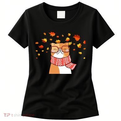 Autumn Cat Fall Season Women's T-Shirt