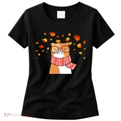 Autumn Cat Fall Season Women's T-Shirt