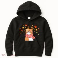 Autumn Cat Fall Season Kids Hoodie thumb 0