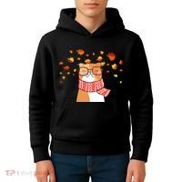 Autumn Cat Fall Season Kids Hoodie thumb 4