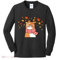 Autumn Cat Fall Season Kids Long Sleeve Shirt thumb 0