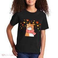 Autumn Cat Fall Season Kids T-Shirt thumb 2