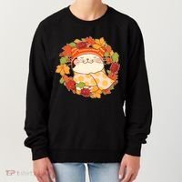 Autumn Cat Wreath Women's Sweatshirt thumb 0