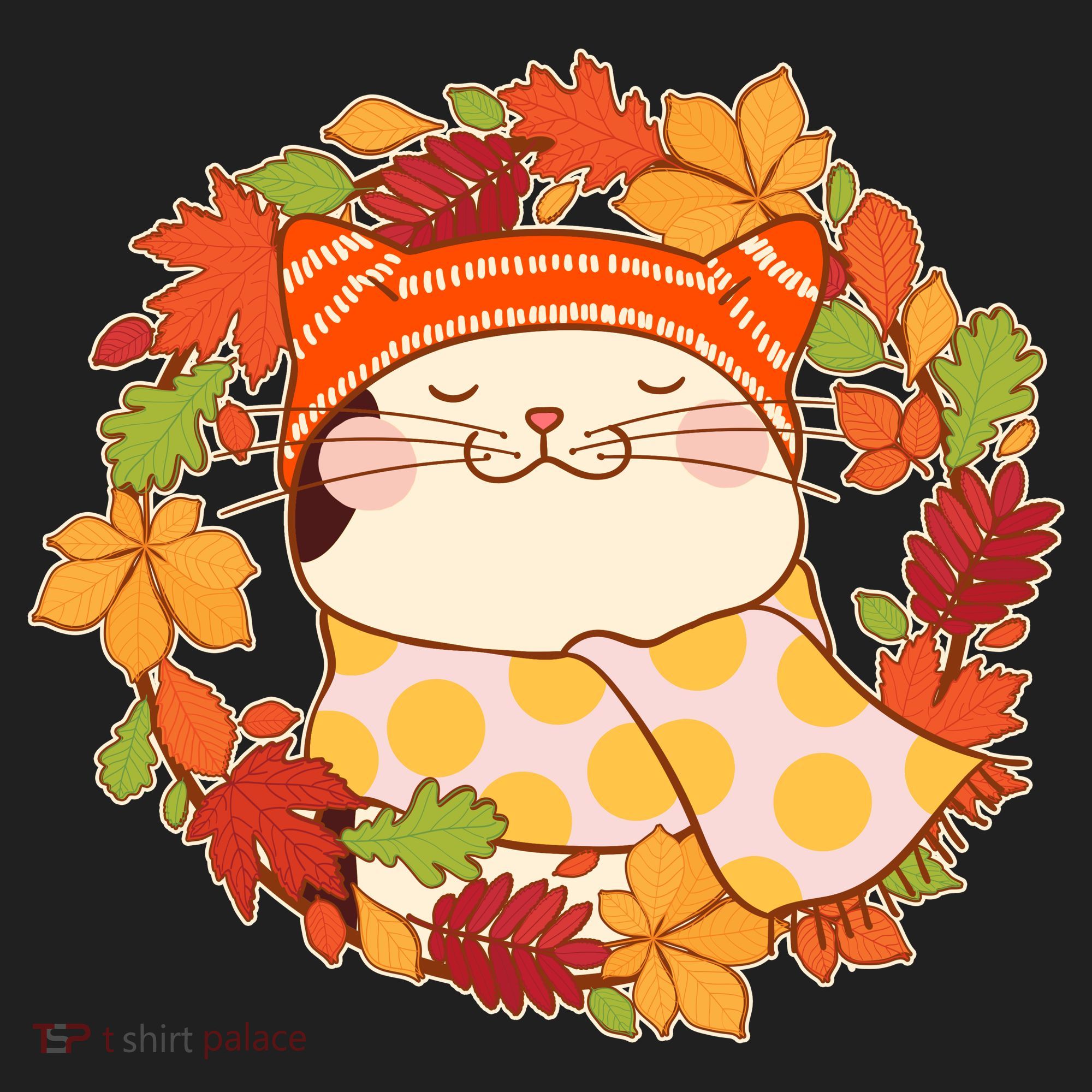 Autumn Cat Wreath Women's Sweatshirt