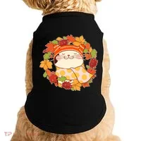 Autumn Cat Wreath Doggie Tank thumb 0