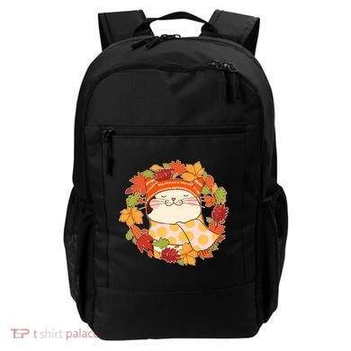 Autumn Cat Wreath Backpack