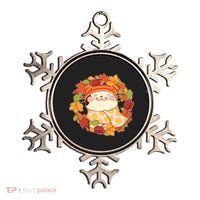 Autumn Cat Wreath Ornament thumb 0