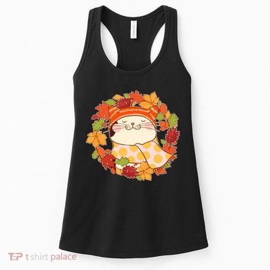 Autumn Cat Wreath Women's Tank Top