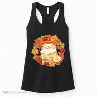 Autumn Cat Wreath Women's Tank Top thumb 0