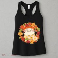 Autumn Cat Wreath Women's Tank Top thumb 3
