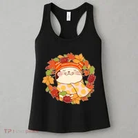 Autumn Cat Wreath Women's Tank Top thumb 3