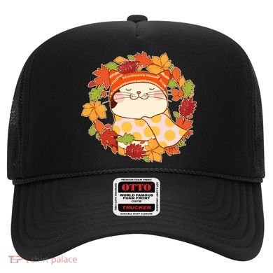 Autumn Cat Wreath Hat