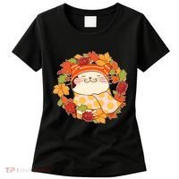 Autumn Cat Wreath Women's T-Shirt thumb 0