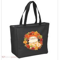 Autumn Cat Wreath Tote Bag thumb 2