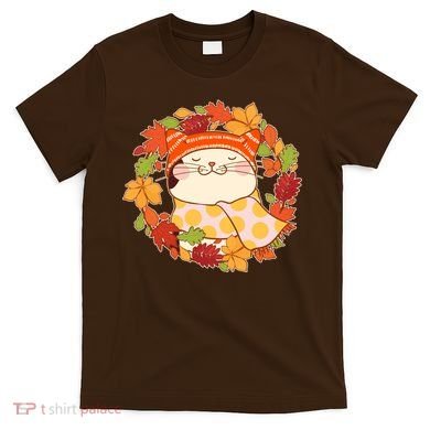 Autumn Cat Wreath T-Shirt