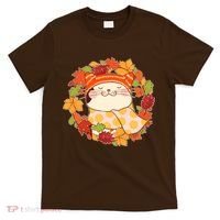 Autumn Cat Wreath T-Shirt thumb 0