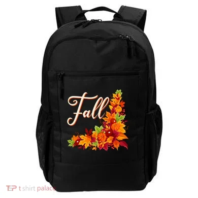 Autumn Fall Leaves Corner Design Backpack