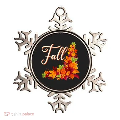 Autumn Fall Leaves Corner Design Ornament