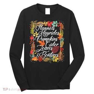 Autumn Fall Motto Long Sleeve Shirt