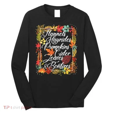 Autumn Fall Motto Long Sleeve Shirt