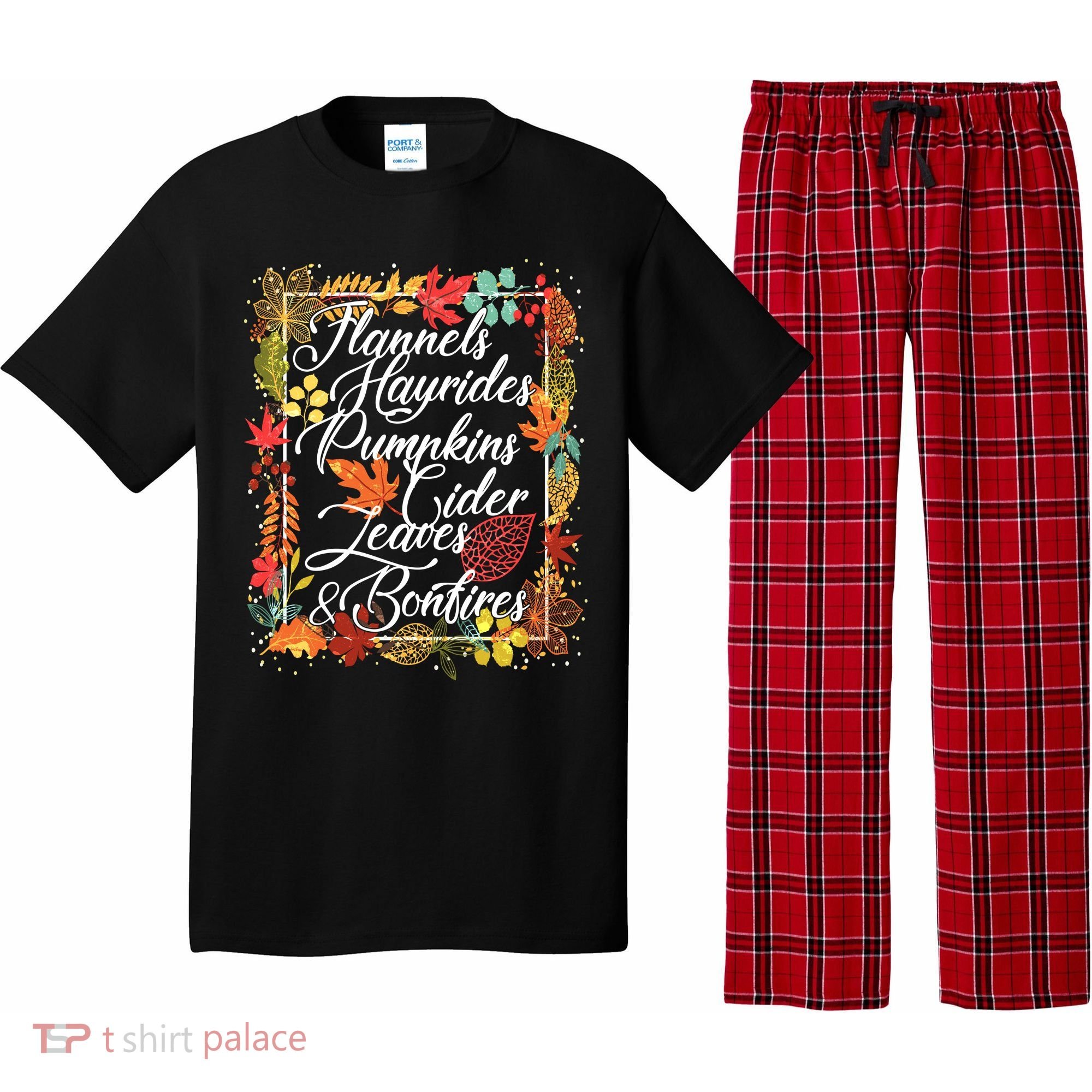 Autumn Fall Motto Pajama Set
