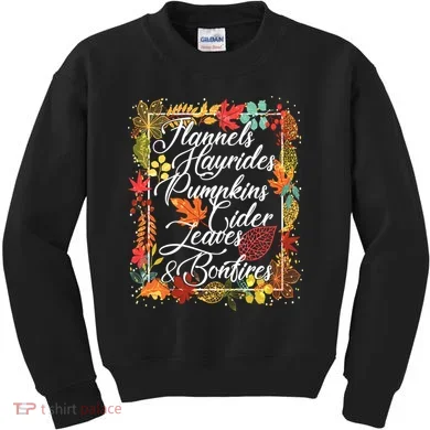 Autumn Fall Motto Kids Sweatshirt