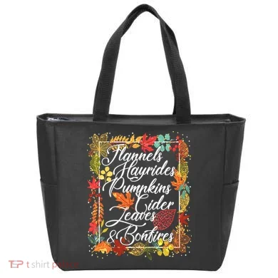Autumn Fall Motto Tote Bag