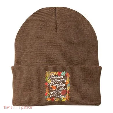 Autumn Fall Motto Beanie