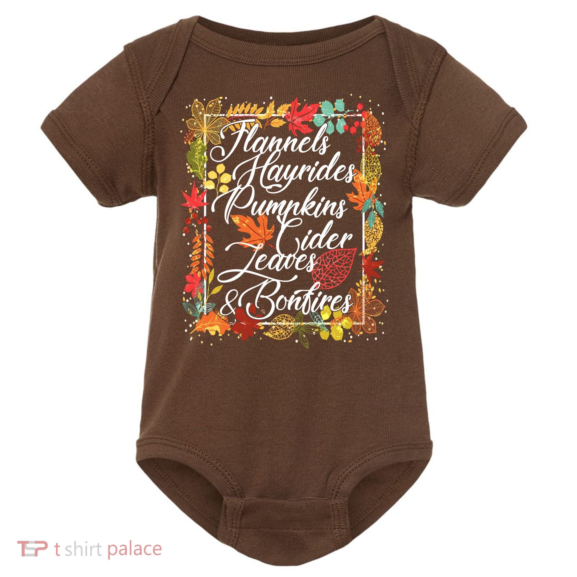 Autumn Fall Motto Baby Bodysuit